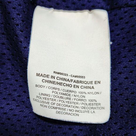 Nike Air Jordan Wings of Flight Windbreaker Navy Purple Hooded Zip Up Men's L - Picture 8 of 11